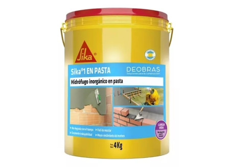 ADITIVO HIDRÓFUGO INORGÁNICO LARGA VIDA EN PASTA SIKA-1 BALDE 1 KG 798472