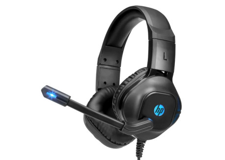 AURICULARES HP GAMER CON LUZ LED - MICROFONO - CABLE 2.1M  D8010