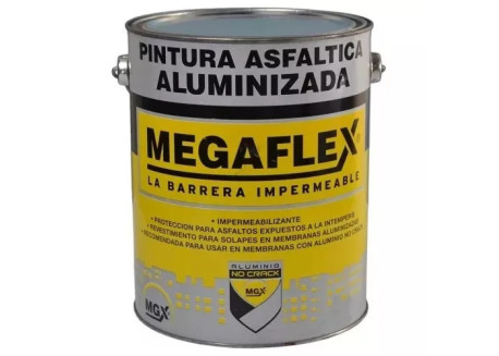 MEGAFLEX PINTURA ASFALTICA ALUMINIZADA X 1 LITRO PTPIAL01LTLAMG