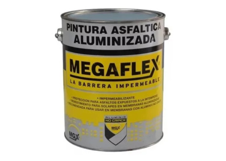 MEGAFLEX PINTURA ASFALTICA ALUMINIZADA X 18 LITROS PTPIAL18LTLAMG